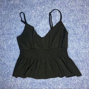 Crop top camisole with spaghetti straps